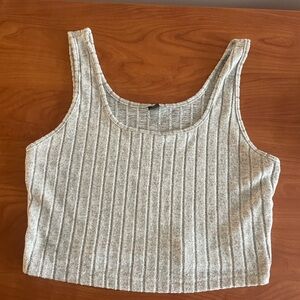 SHEIN Light Gray Two Piece Ribbed Tank Top & Leggings